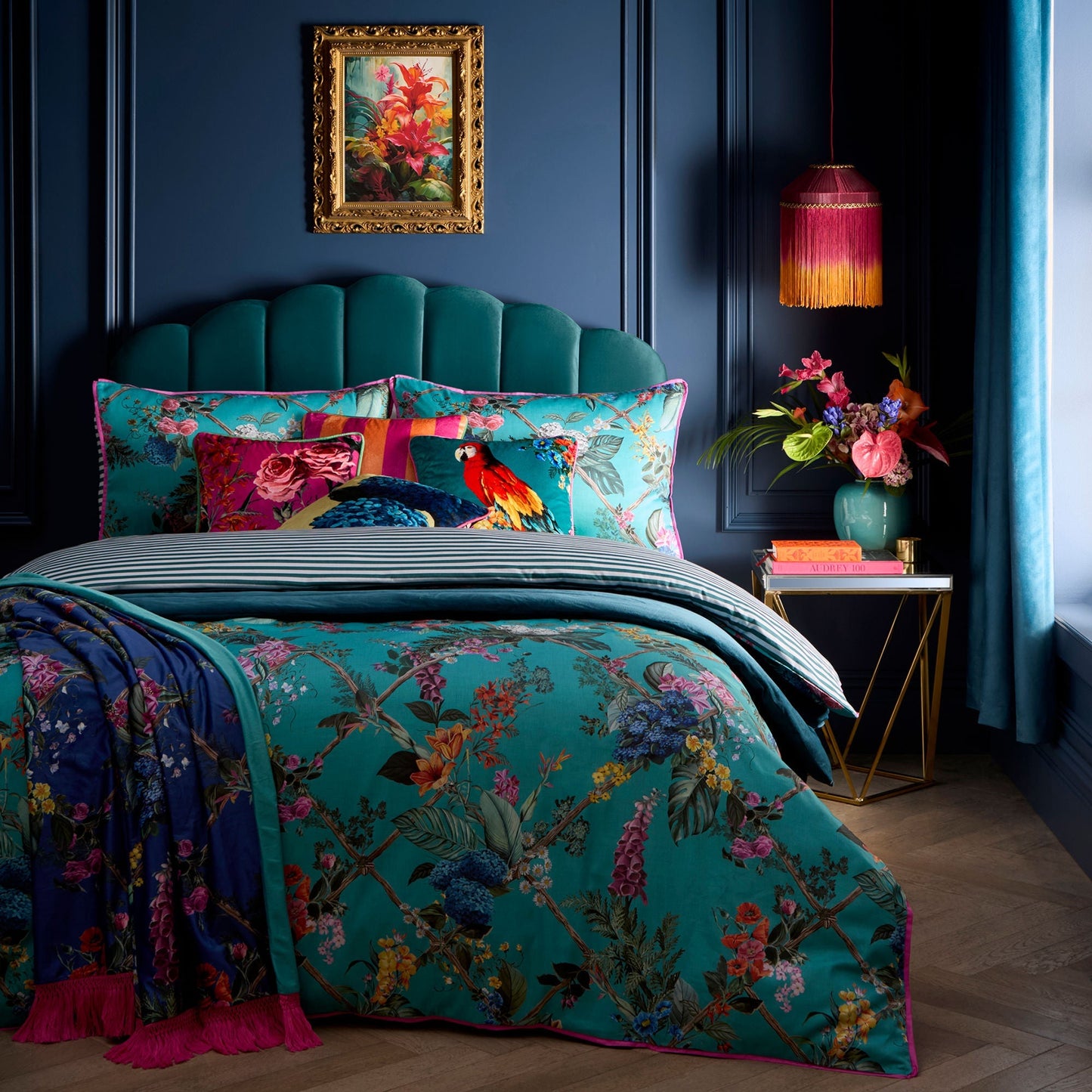 Cotswold Fantasia Duvet Cover Set in Teal