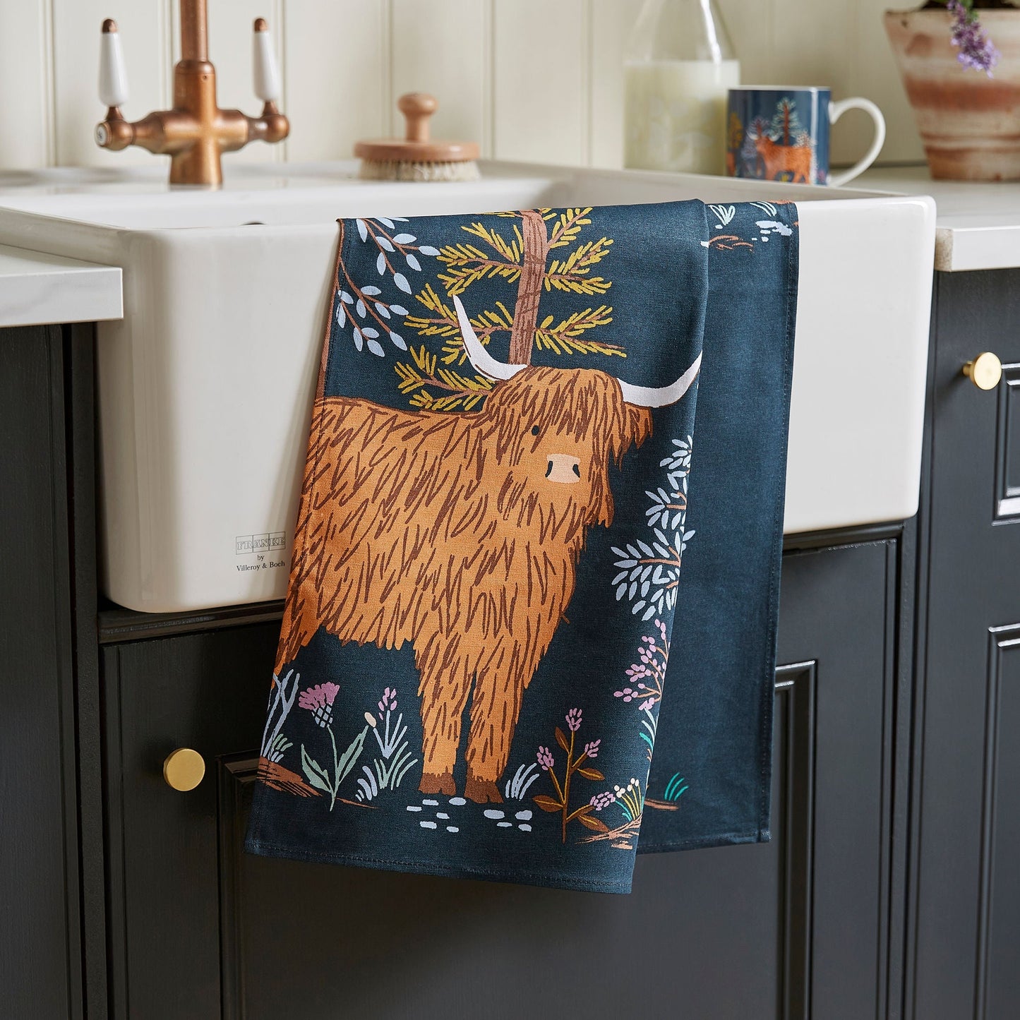 Connie the Cow Cotton Tea Towel