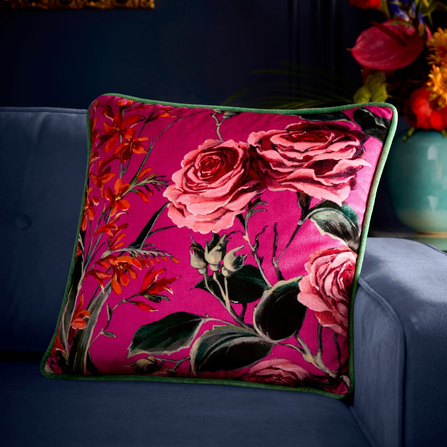 Cotswold Fantasia Dawn Cushion in Pink