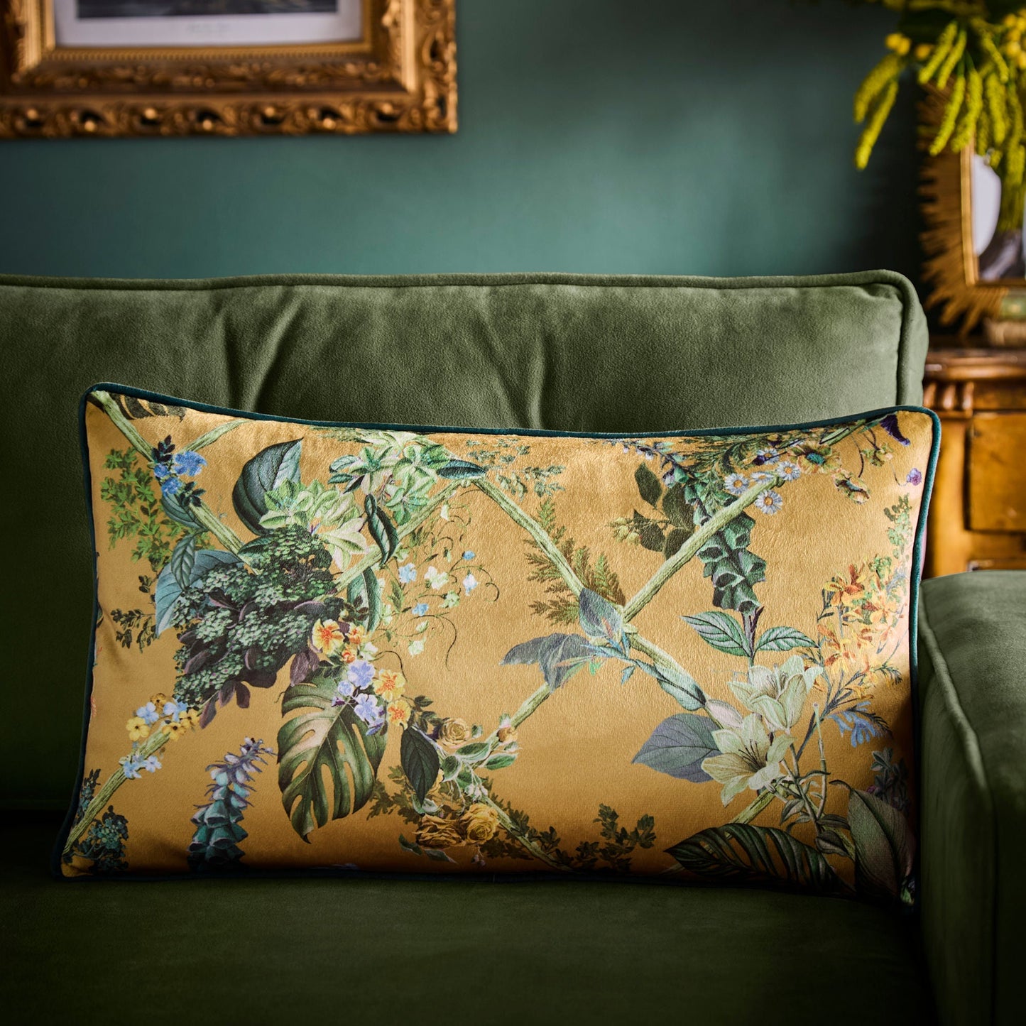 Cotswold Fantasia Dawn Cushion in Gold