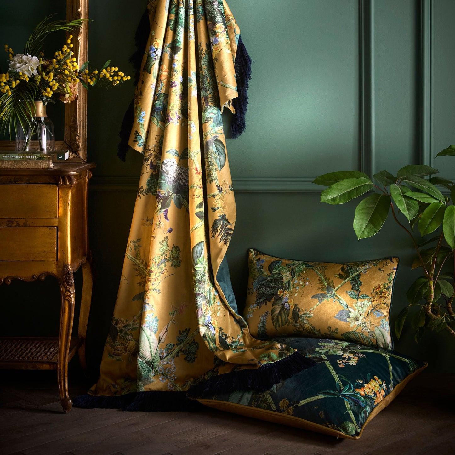 Cotswold Fantasia Dawn Cushion in Gold