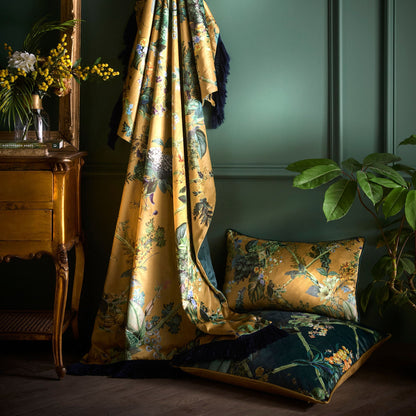 Cotswold Fantasia Dawn Cushion in Green