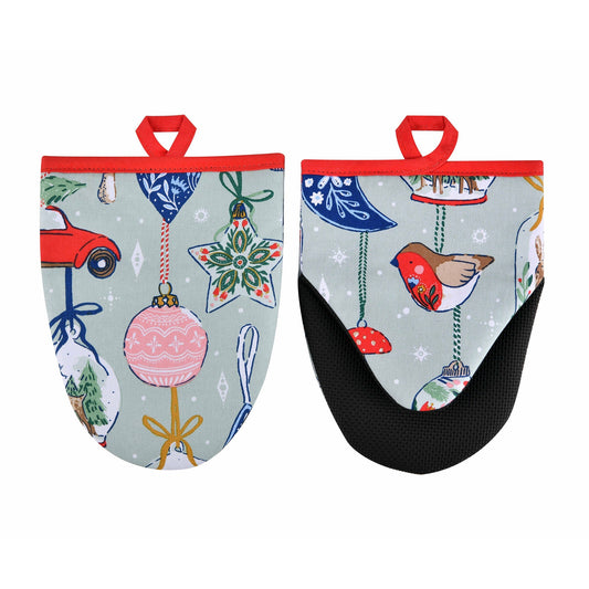 Christmas Ornaments Microwave Mitts Pair