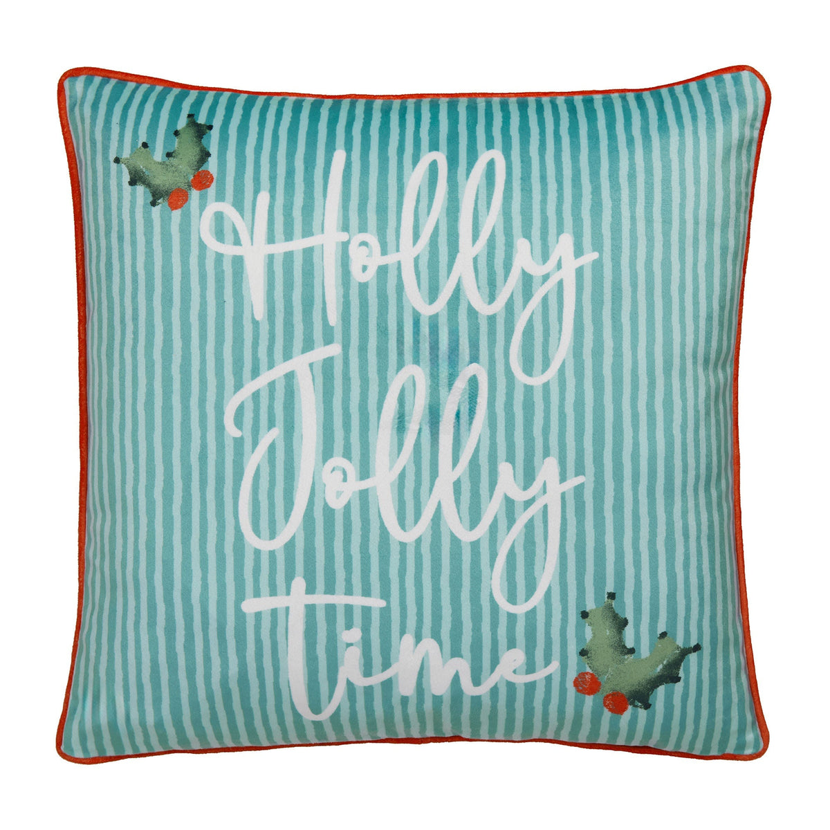Christmas Vintage Frames Cushion in Red 43 x 43cm