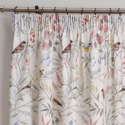 Caraway Pencil Pleat Curtains in Pink