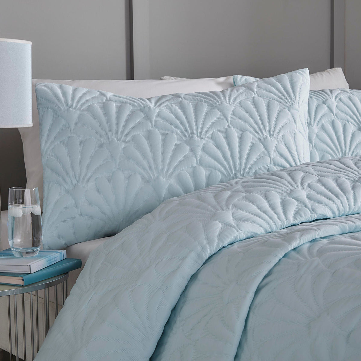 Cavali Duvet Cover Set in Duck Egg