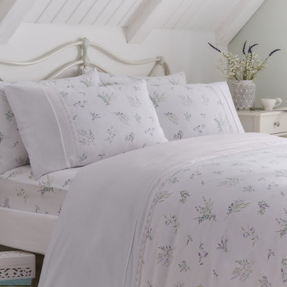 Chloe 28cm Deep Fitted Bed Sheet Set in Lilac