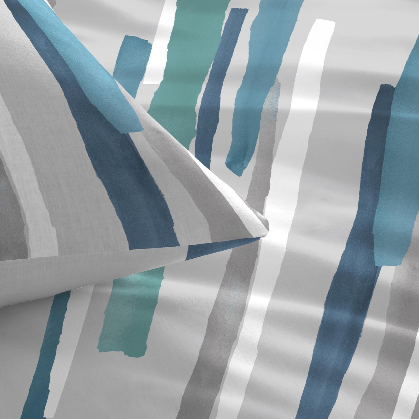 Clifton Duvet Cover Set in Teal