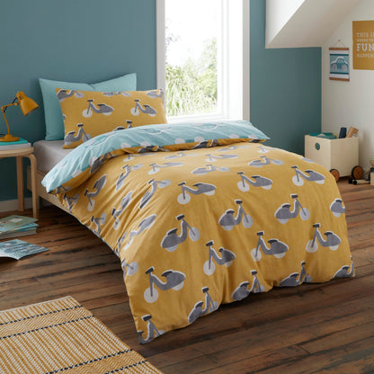Cool Cars Duvet Cover Set in Duck Egg