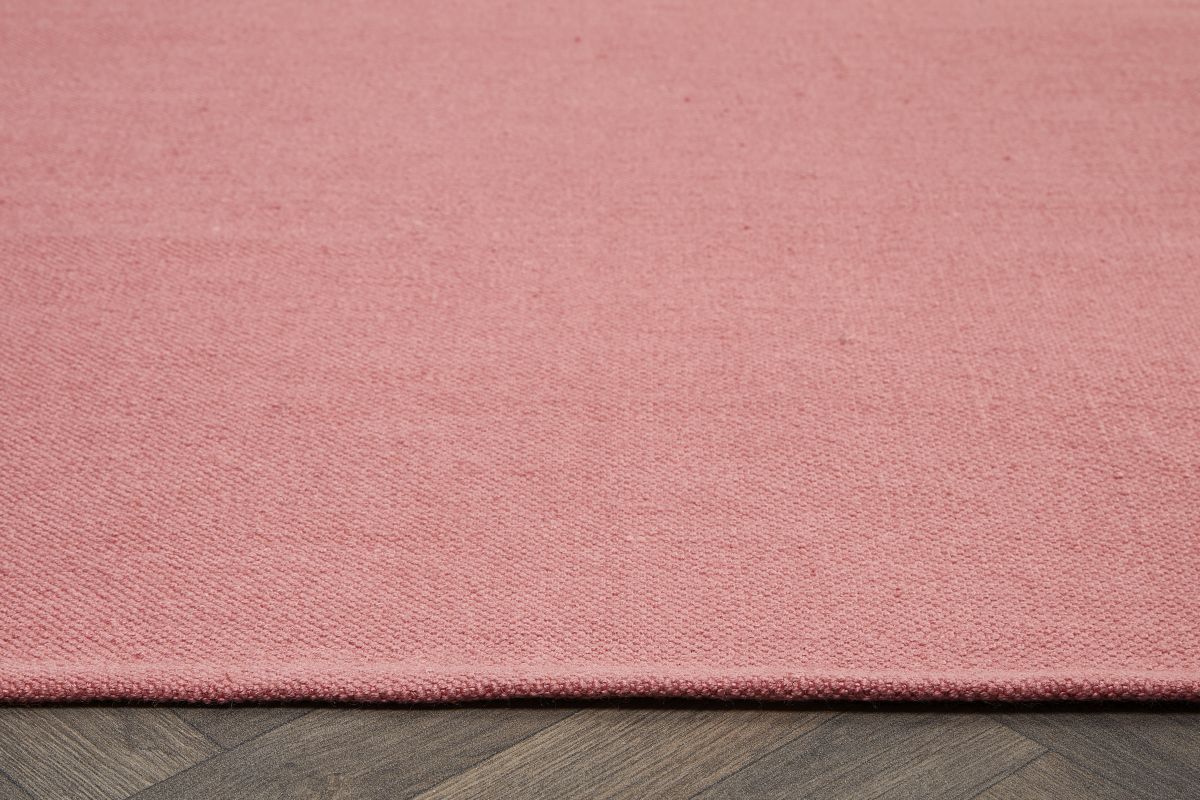 Hug Rug Woven Diamond Rug Coral Pink