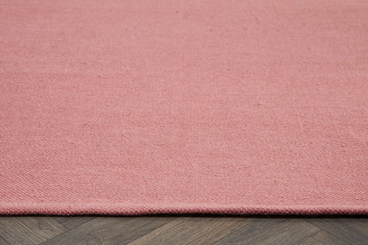Hug Rug Woven Diamond Rug Coral Pink