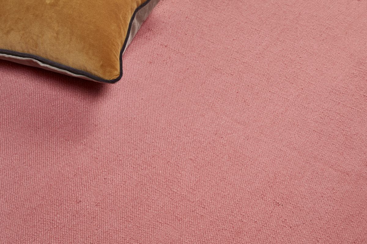 Hug Rug Woven Diamond Rug Coral Pink