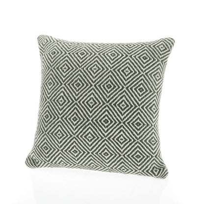 Hug Rug Woven Diamond Rug Dark Green