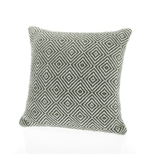 Hug Rug Woven Diamond Rug Dark Green