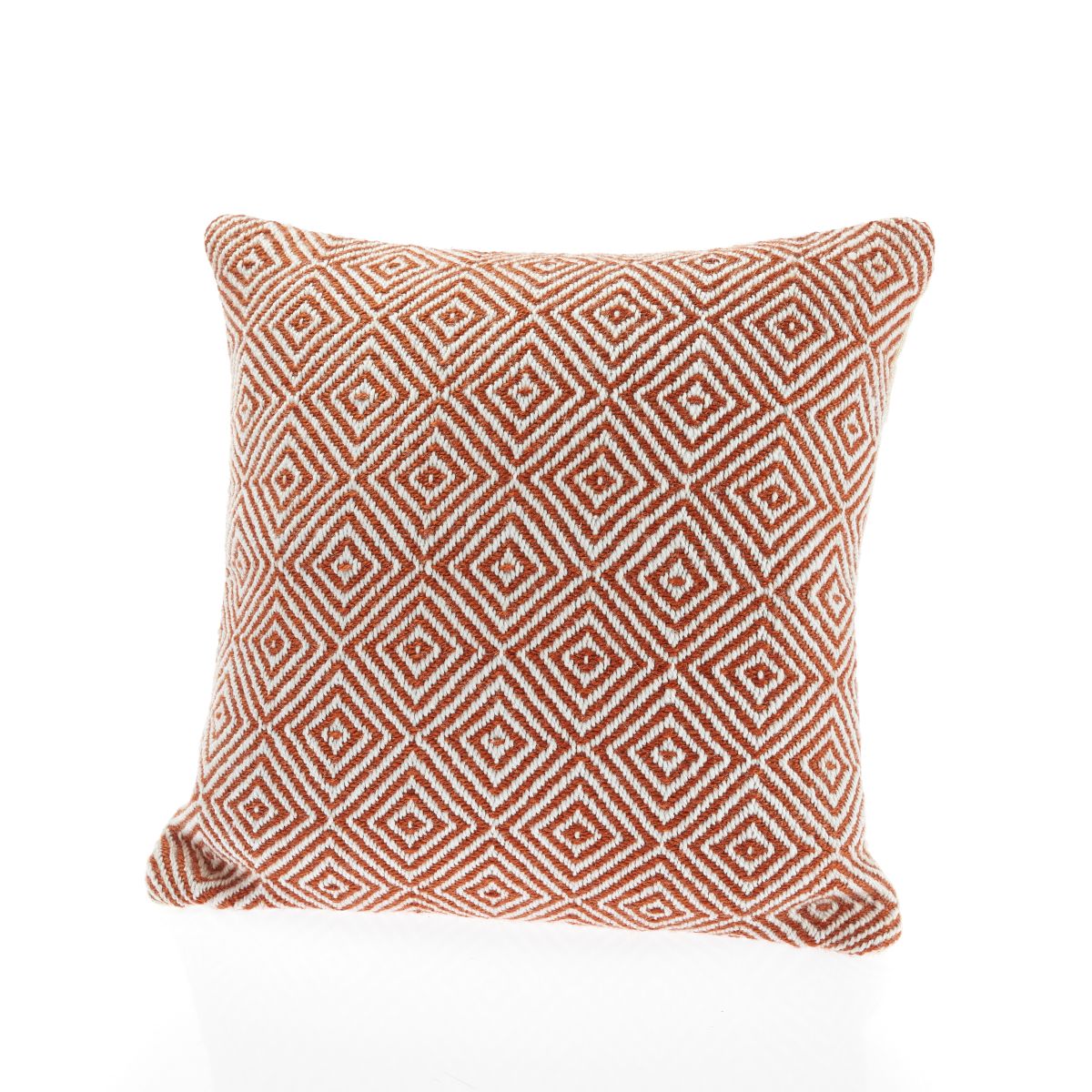 Hug Rug Woven Diamond Rug Rust