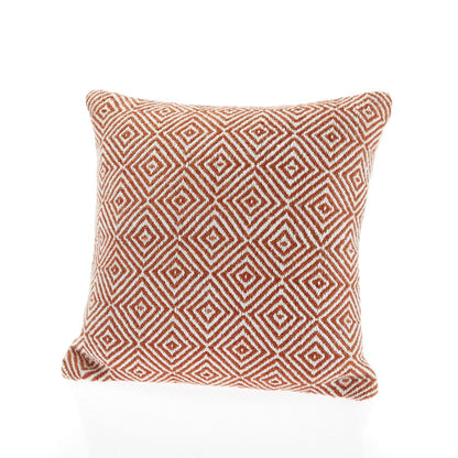 Hug Rug Woven Diamond Rug Rust