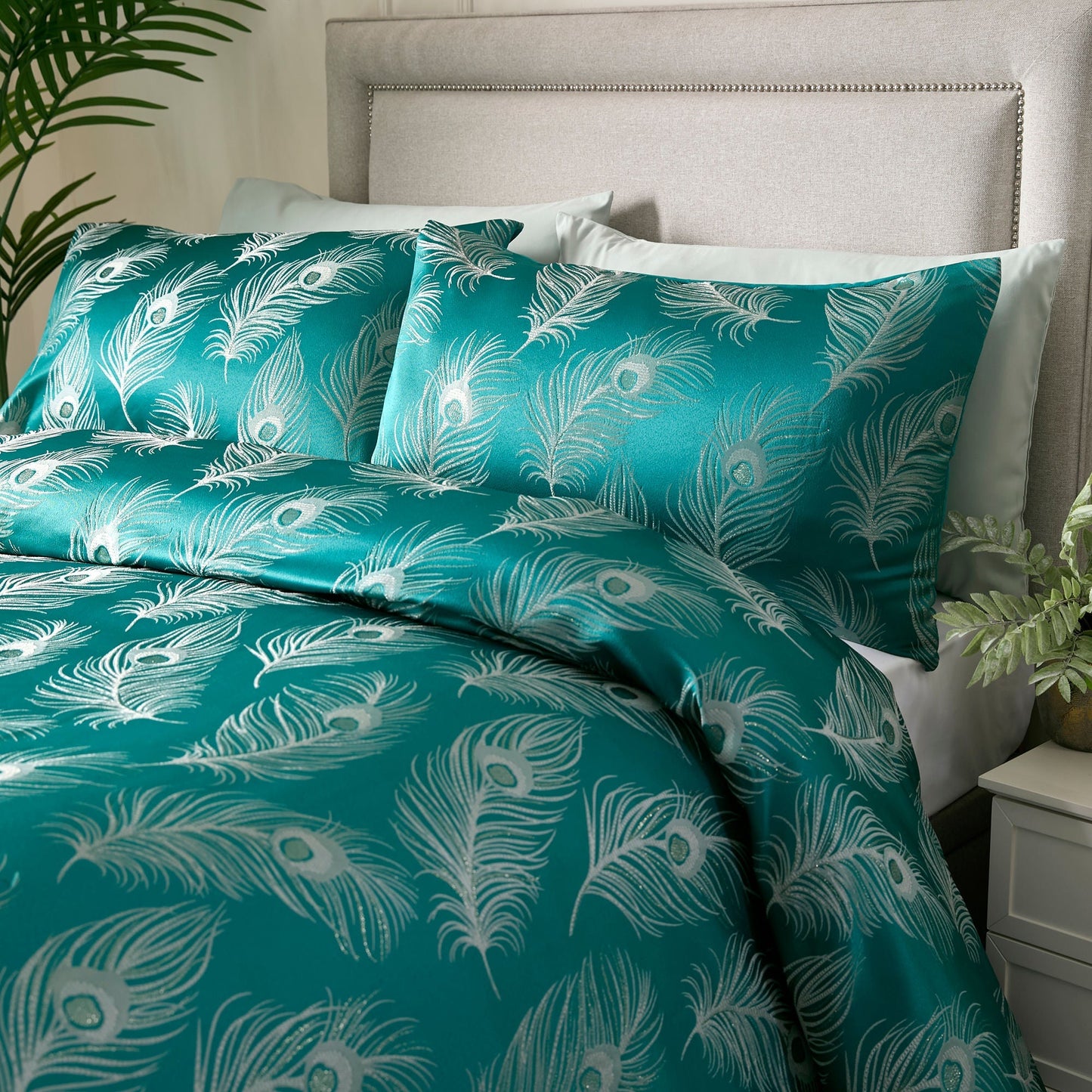 Dandy Duvet Cover Set in Teal