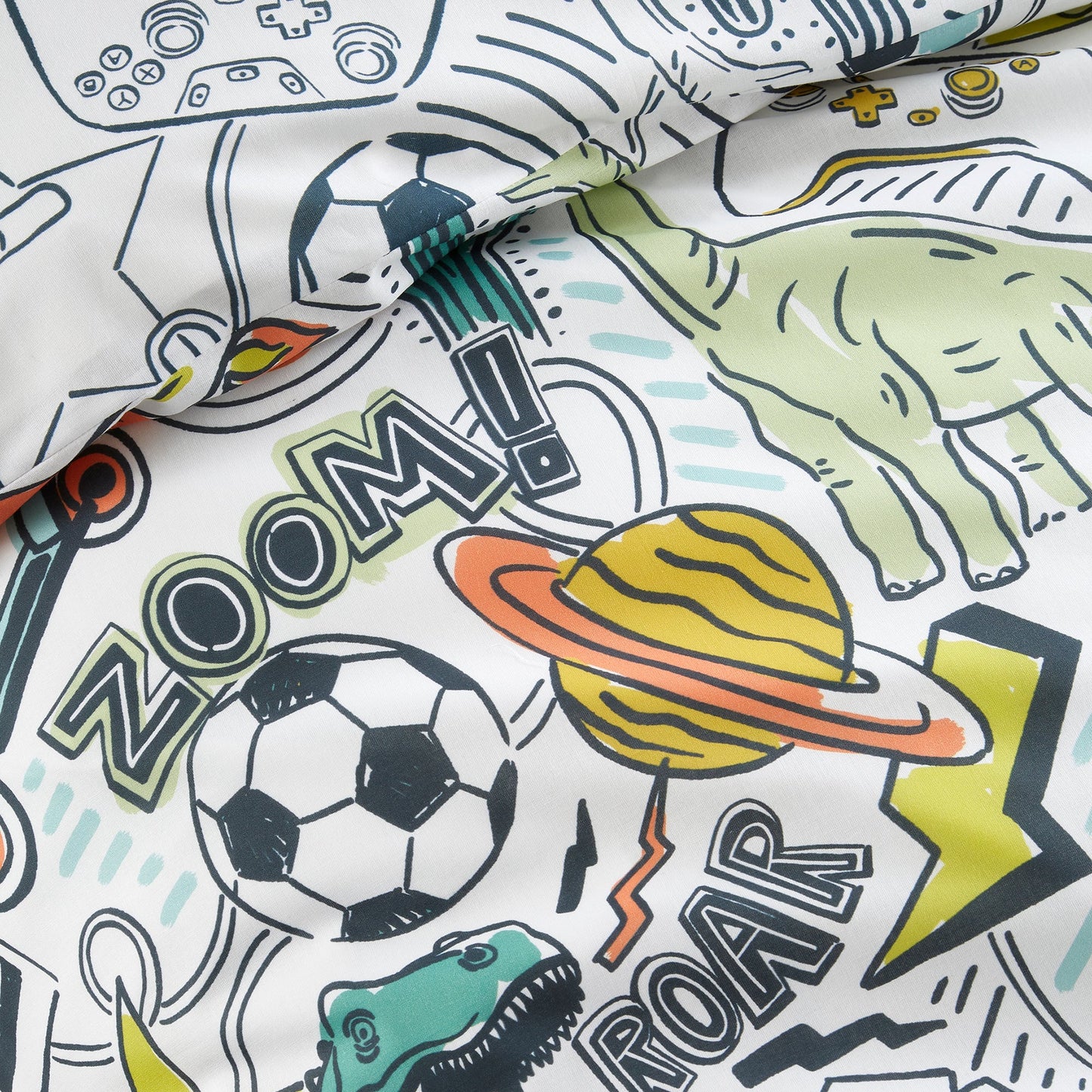 Doodle Zoom Duvet Cover Set in Multi