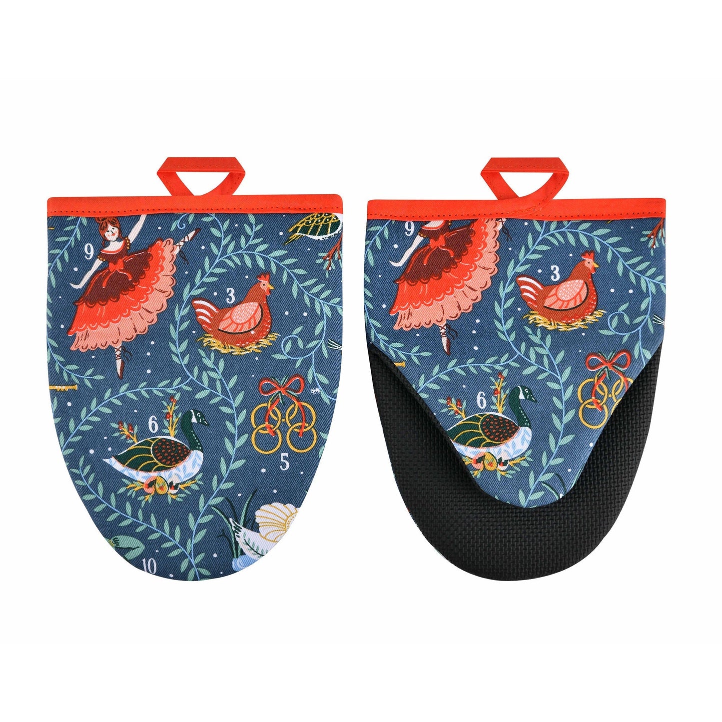 12 Days of Christmas Microwave Mitts Pair