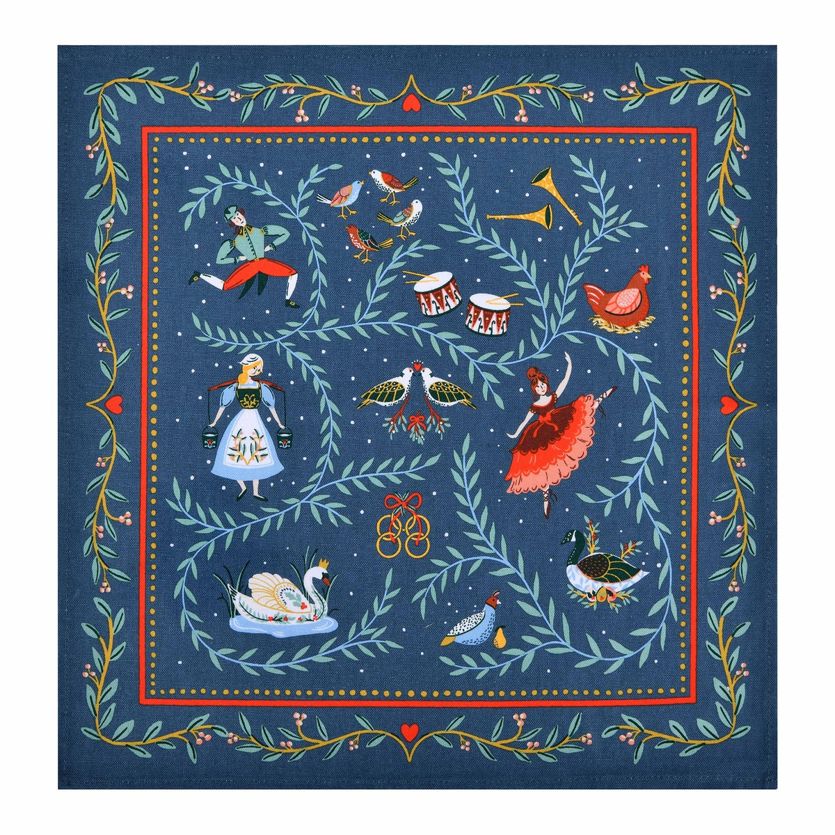 12 Days of Christmas Napkins 2 Pack in Blue