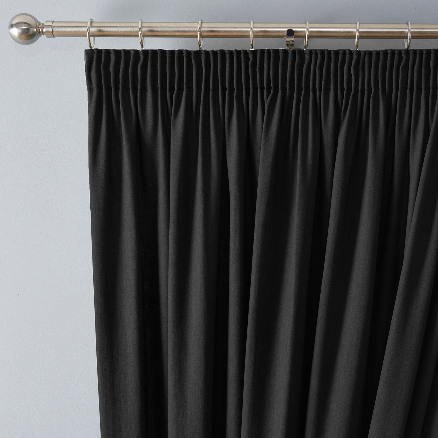 Dijon Pencil Pleat Curtains in Black