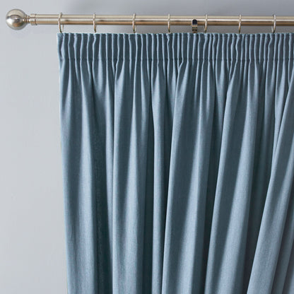 Dijon Pencil Pleat Curtains in Blue