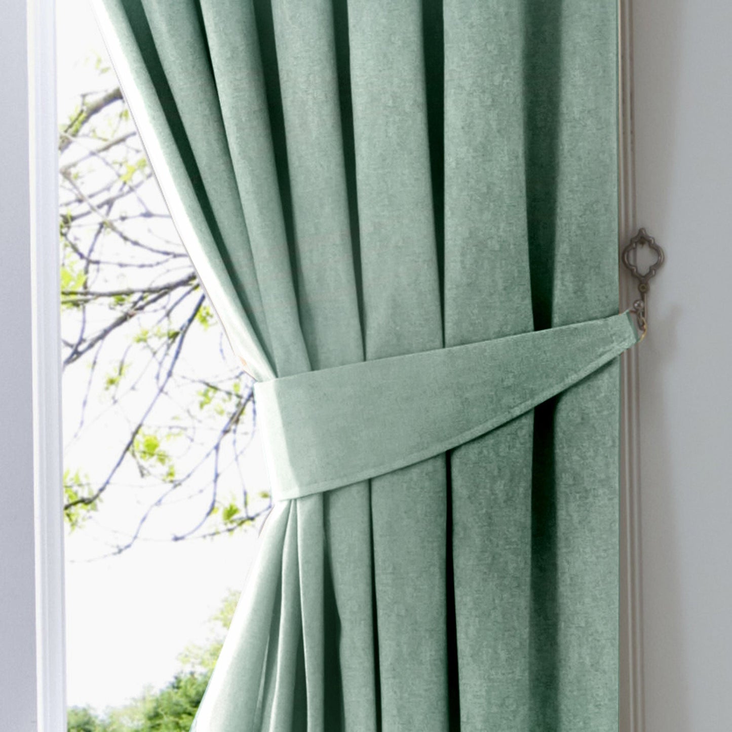 Dijon Curtain Tiebacks in Duck Egg