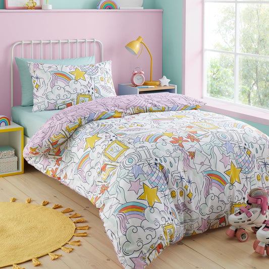 Doodle Hobby Duvet Cover Set in Multi