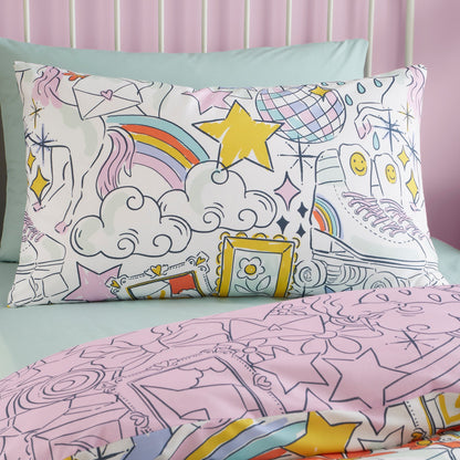 Doodle Hobby Duvet Cover Set in Multi