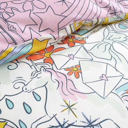 Doodle Hobby Duvet Cover Set in Multi