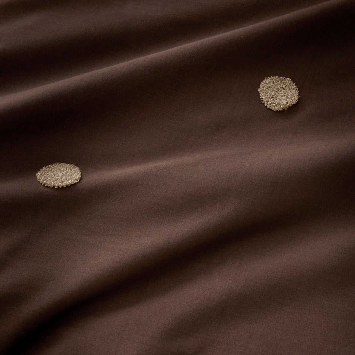 Dot Garden Duvet Cover Set in Chocolate