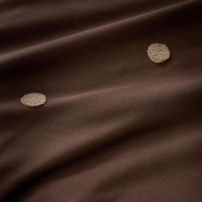 Dot Garden Duvet Cover Set in Chocolate