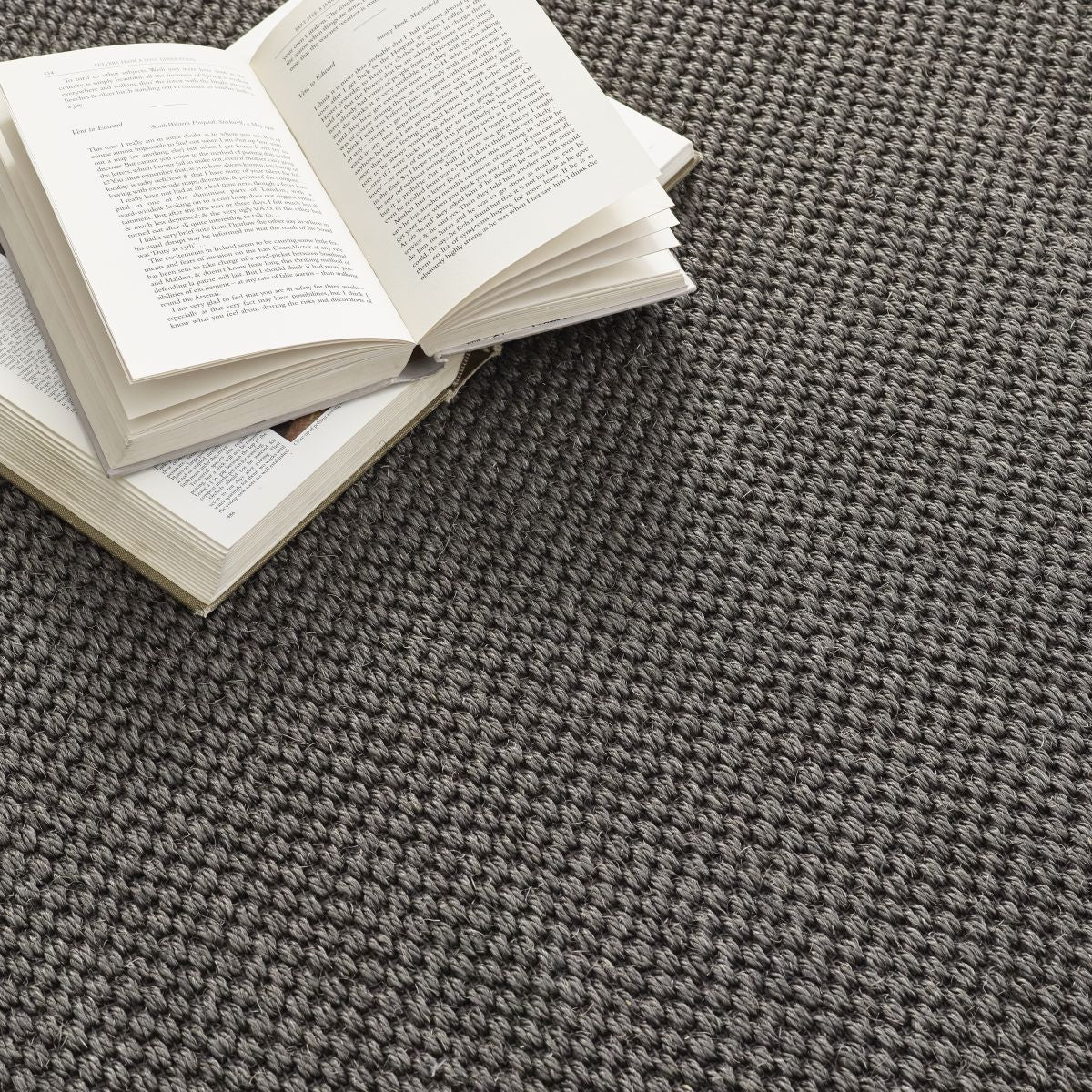 Origins Sisal Rug Dark Grey with Grey Border