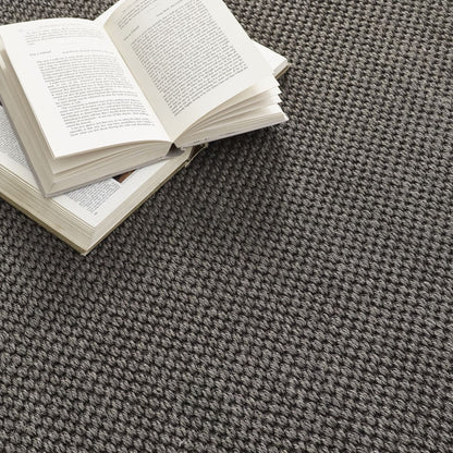 Origins Sisal Rug Dark Grey with Grey Border