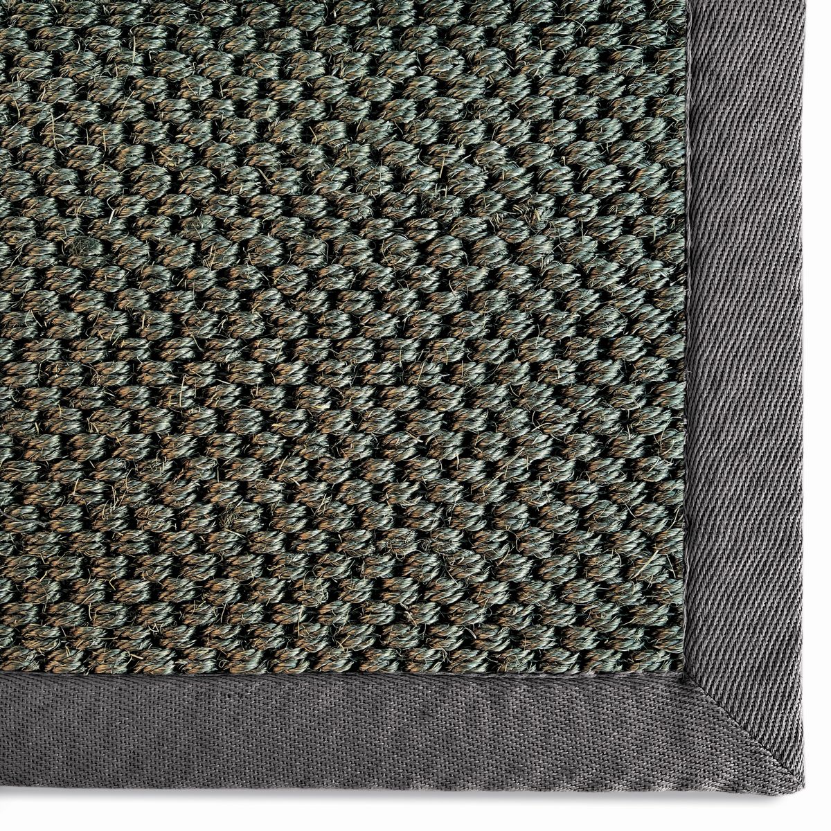 Origins Sisal Rug Dark Grey with Grey Border