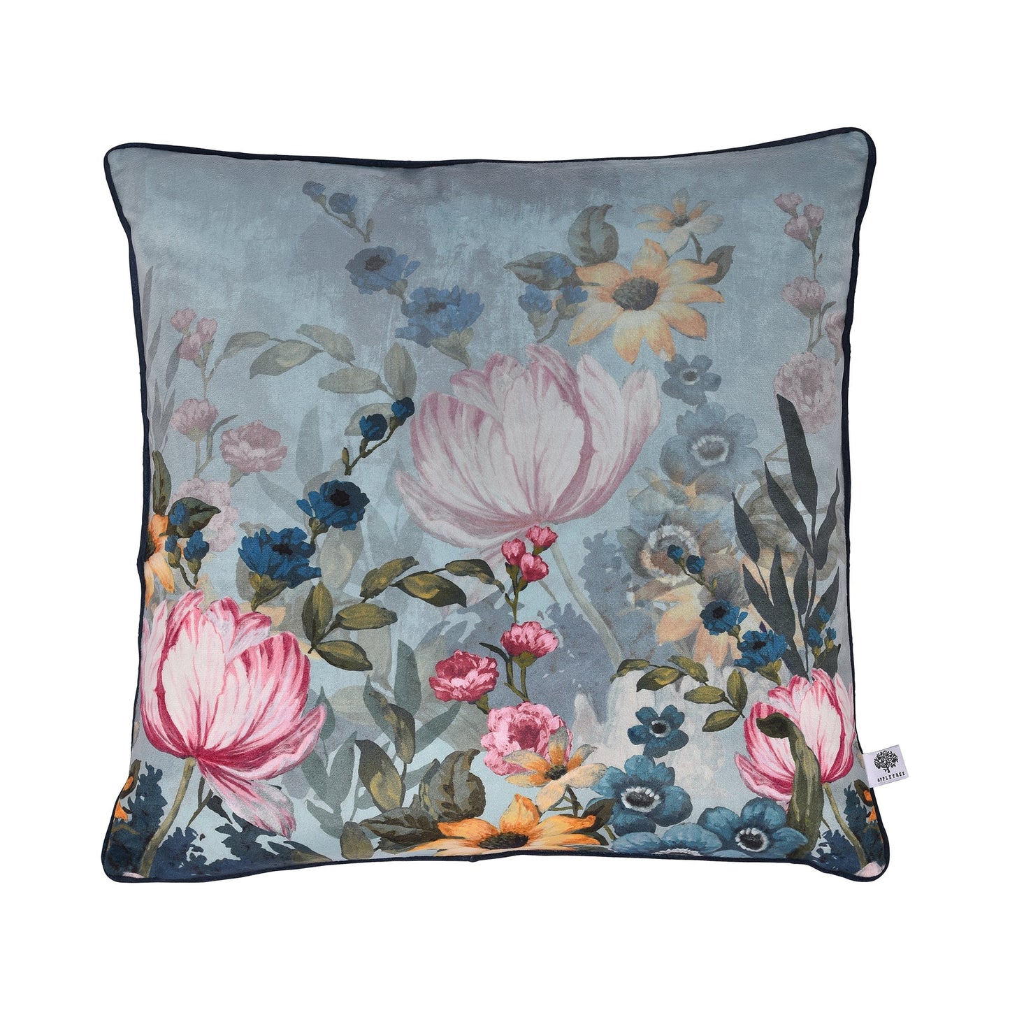 Dawbury Cushion in Teal 43 x 43cm - Filled Cushion