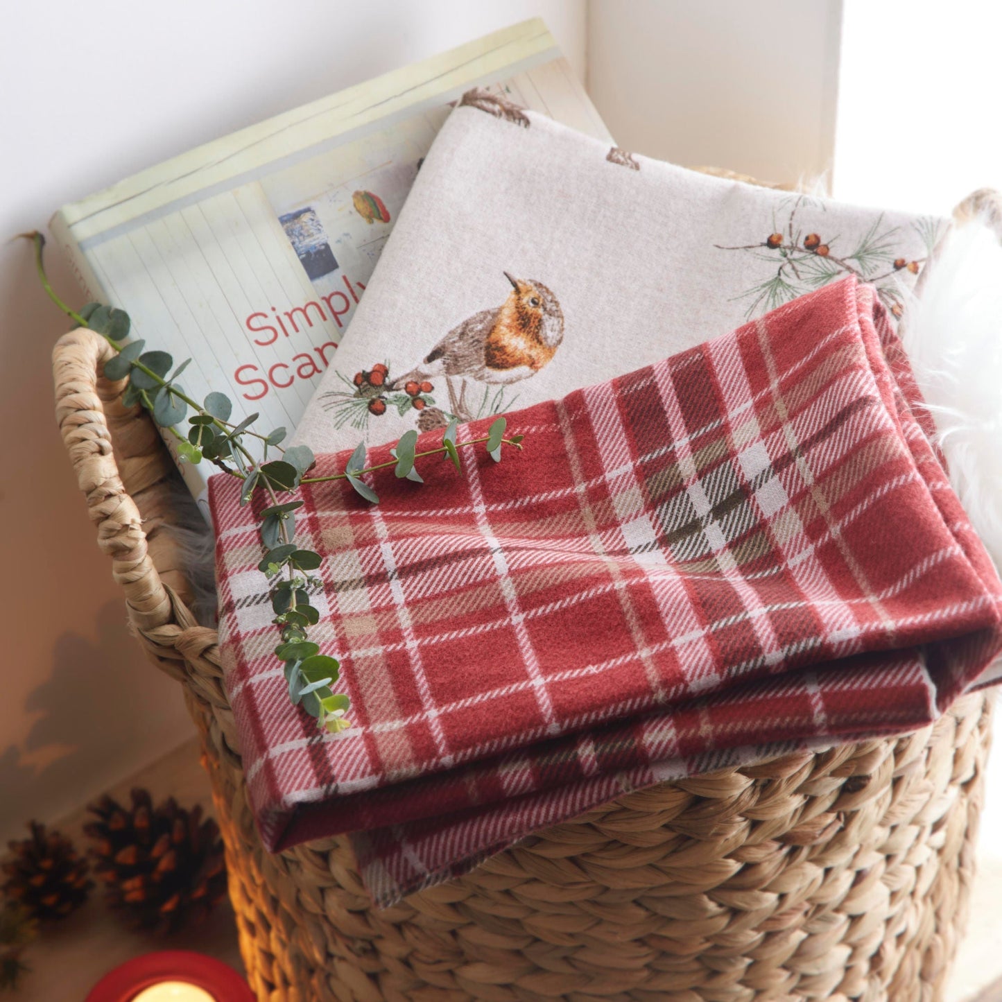 Derwent Check Duvet Cover Set in Natural
