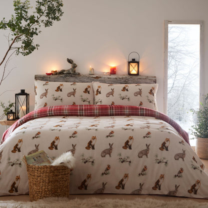 Derwent Check Duvet Cover Set in Natural