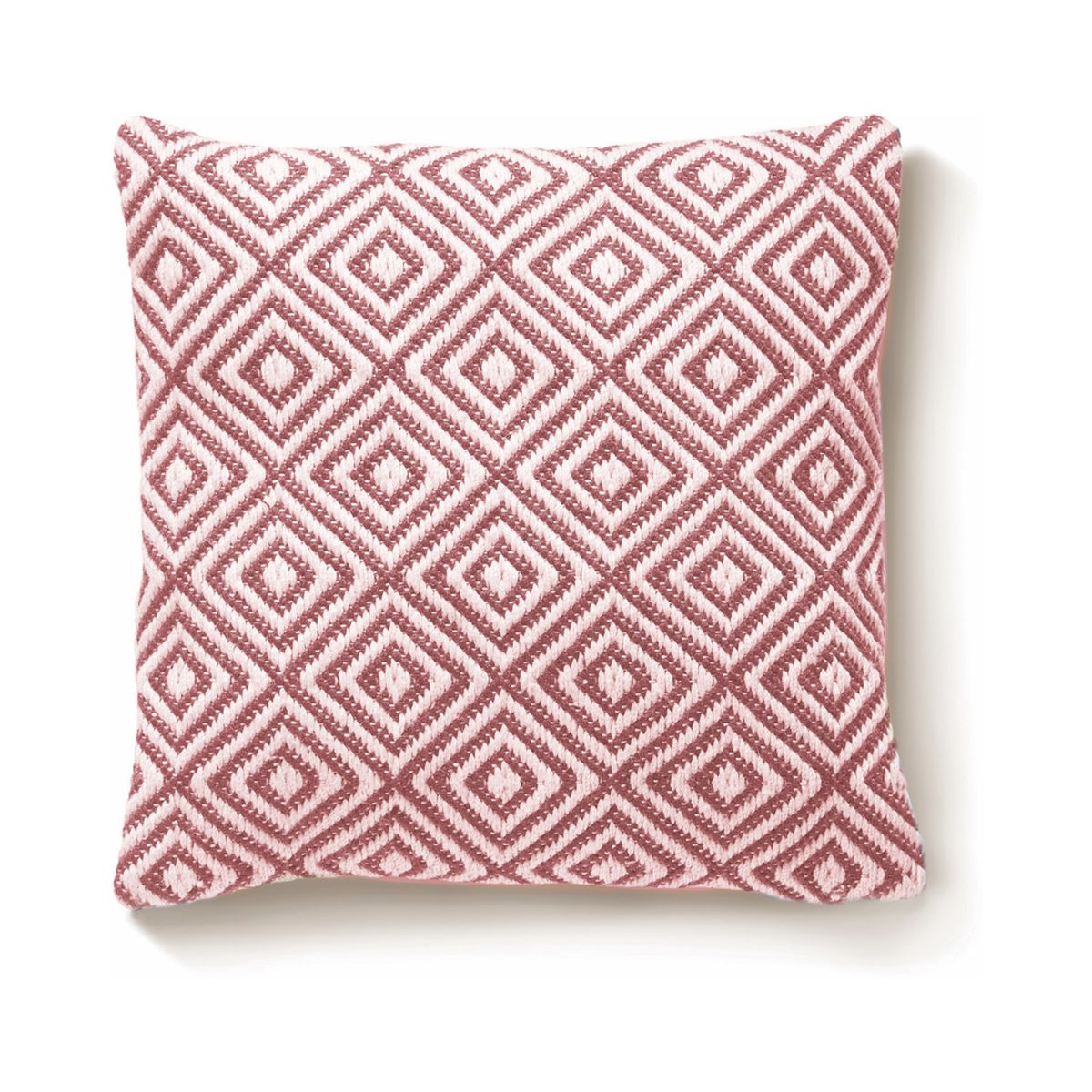 Hug Rug Woven Diamond Rug Coral Pink