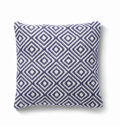 Hug Rug Woven Diamond Rug Navy