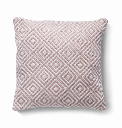 Hug Rug Woven Diamond Rug Rose