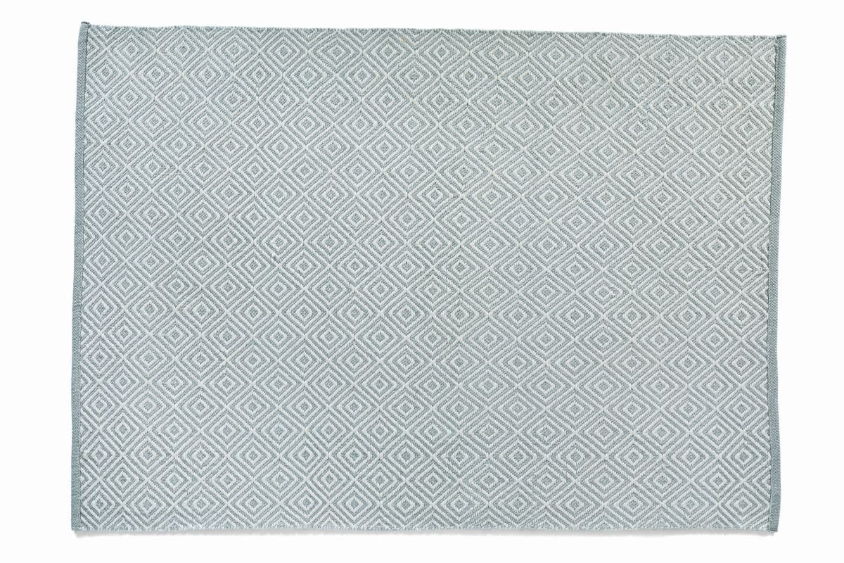 Hug Rug Woven Diamond Rug Sky Grey
