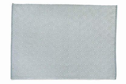 Hug Rug Woven Diamond Rug Sky Grey