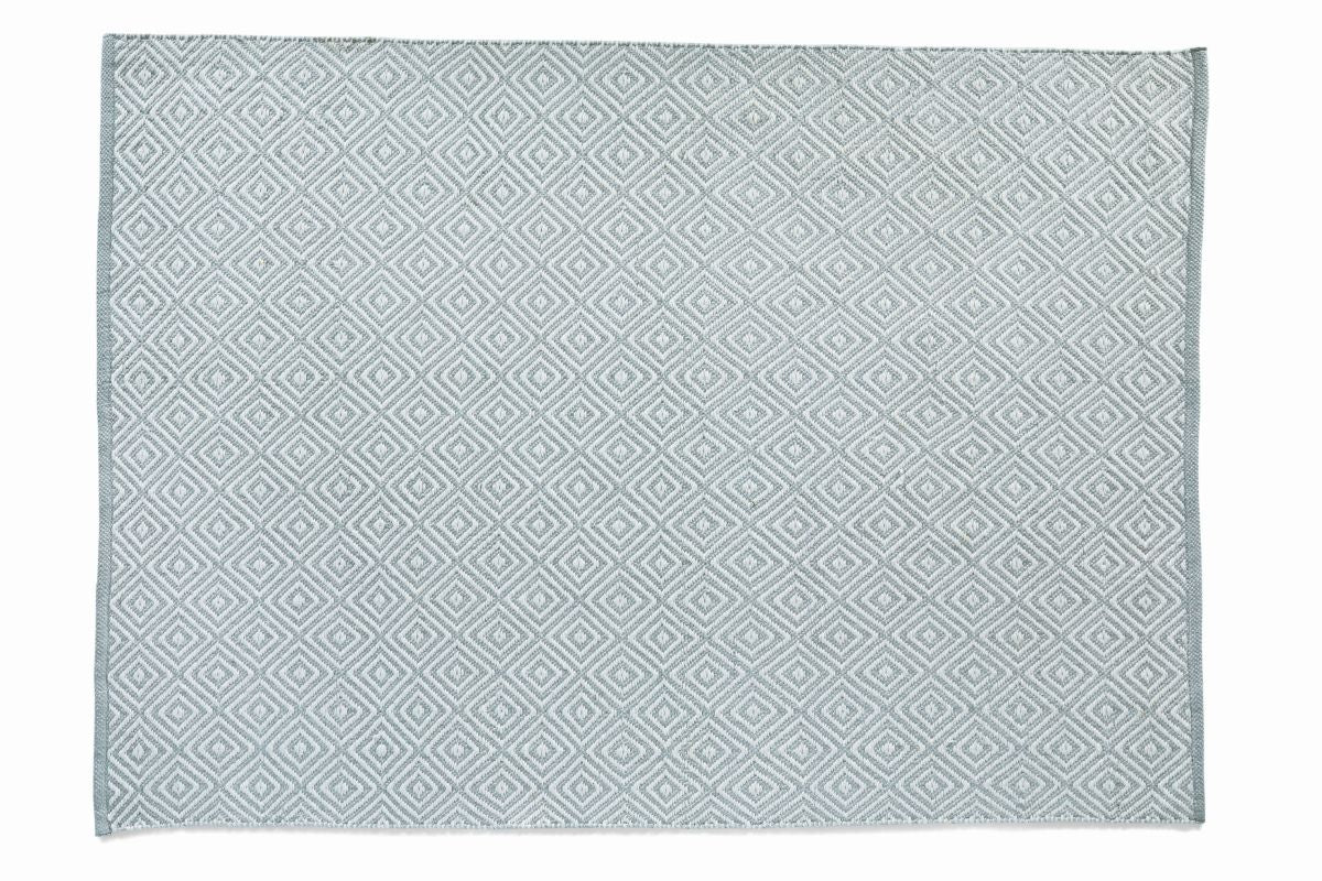 Hug Rug Woven Diamond Rug Sky Grey