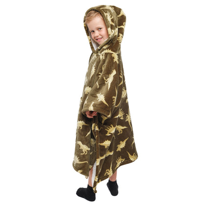 Dino Poncho in Green 75 x 92.5cm