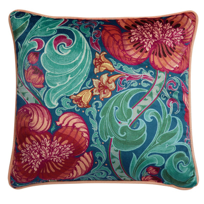 Down the Dilly Cushion in Blue