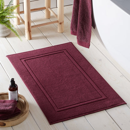 Abode Eco Bath Mat in Claret