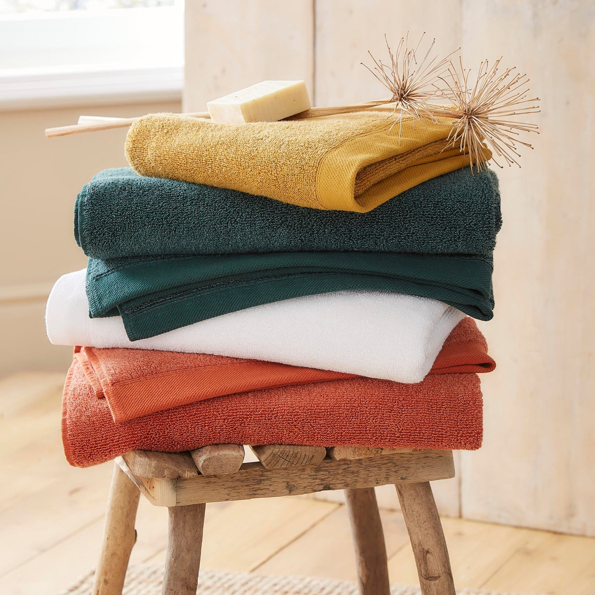 Abode Eco Towels in Deep Green