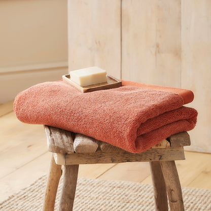 Abode Eco Towels in Terracotta