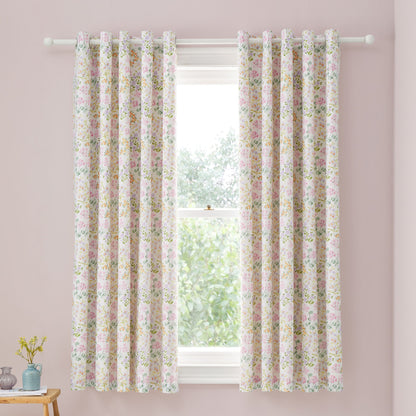 Edith Eyelet Curtains in Lilac
